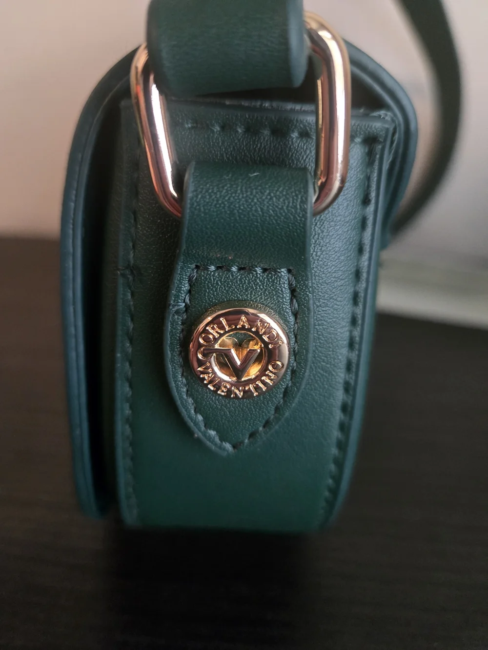 Valentino Orlandi Green Leather Shoulder Bag NWT Rwtail $168 - Picture 5 of 10